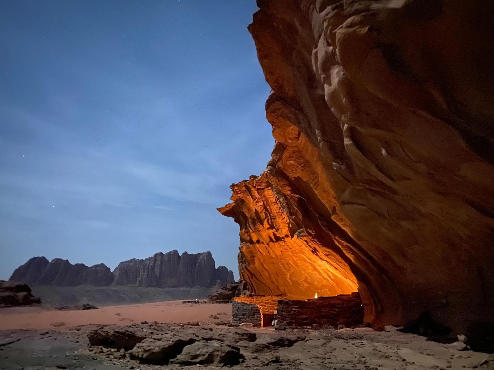 Wadi Rum Cave Camping Exterior foto