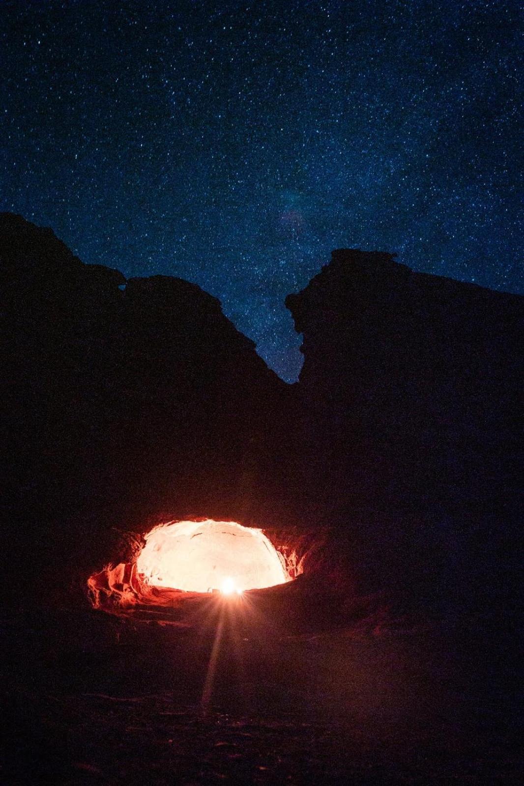 Wadi Rum Cave Camping Exterior foto